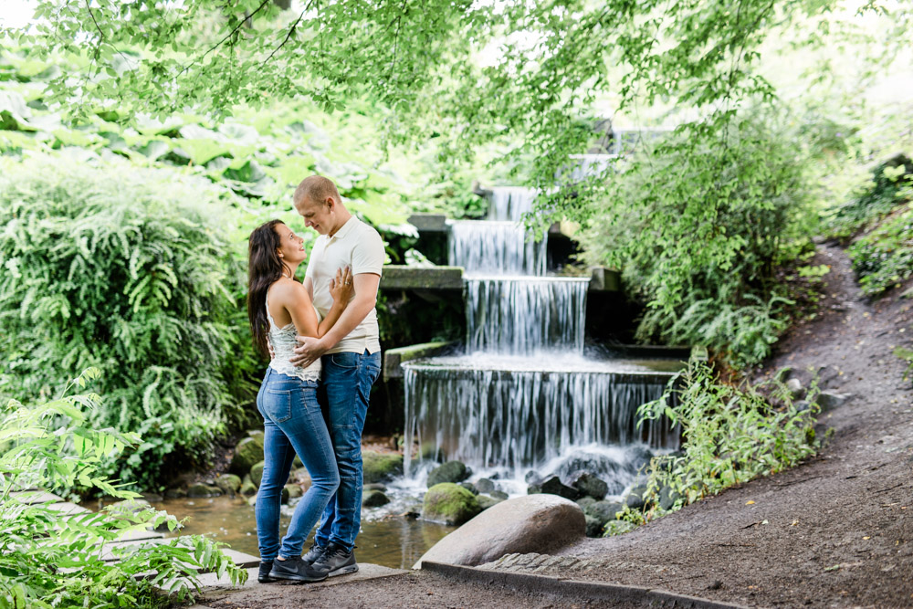Paarshooting in Planten und Blomen am Wasserfall